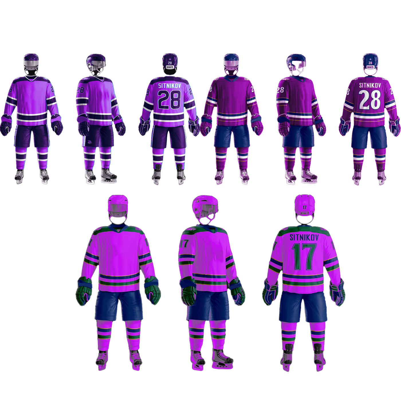 Customized Breathable High Quality Youth Ice Hockey Jerseys