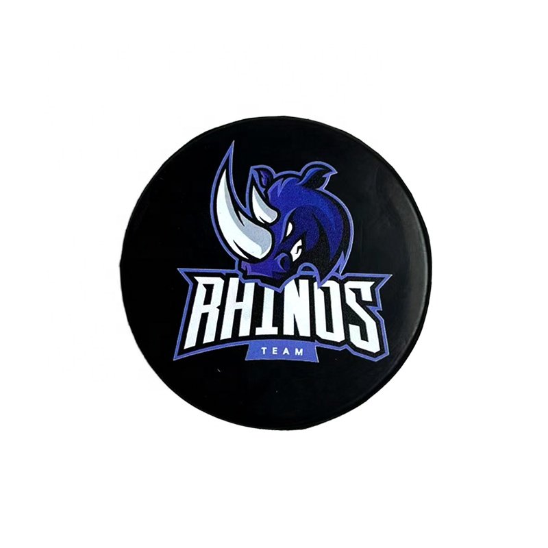 New Design Ice Hockey Pucks UV Printing Durable Rubber Ice Hockey Wholesale Supplier