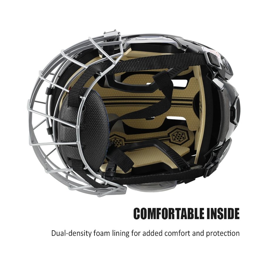 Sports Durable Factory Wholesale Logo Customized Impact Resistant Ice Hockey Equipment Sport Protection Hockey Helmet