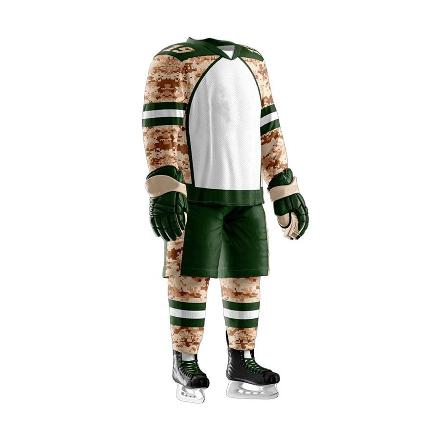 High Quality Men's Ice Hockey Uniforms Unique Design Comfortable Breathable Hot Sale Customizable with OEM Team Name Printed