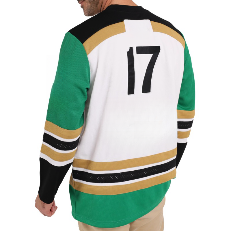 Stylish 100% Polyester Men's Ice Hockey Jerseys Embroidered Breathable Athletic Shirt Ice Hockey Uniform