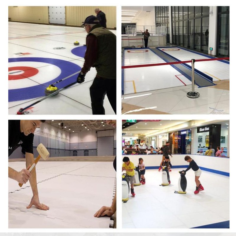 Customizable Synthetic Iceless Skating Rink Equipment Unique Ice Hockey Shooting Pad and Puck Training Aids