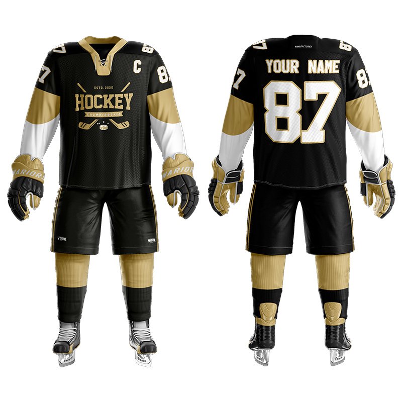 Custom Design Embroidery Logo Sublimated Ice Hockey Jerseys Custom Reversible Hockey Jerseys