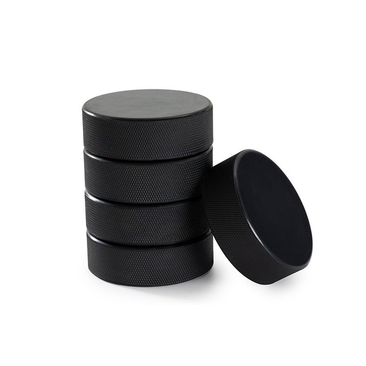 Custom Rubber Ice Hockey Pucks With Logo Printed Professional Official Size Rubber Ice Hockey Puck Custom Logo