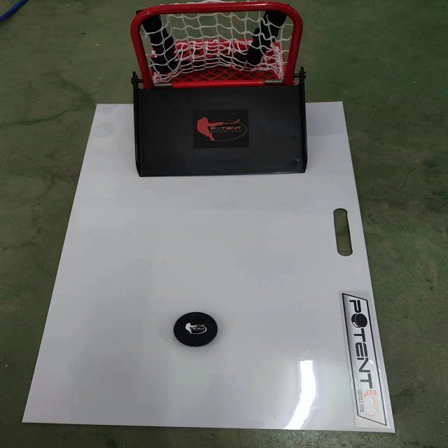 Easy To Carry Mini Goal Ice Hockey Goal Holds Up To 40 Pucks Puck Catcher Hockey Training Puck Blocker With Shoulder Strap