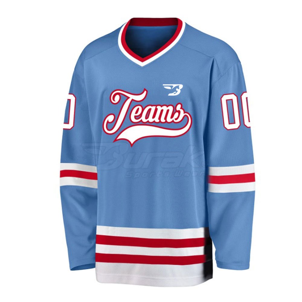 Pakistan Manufacturer Low Moq Men's Ice Hockey Jersey Sports Wear Plus Size Ice Hockey Jersey