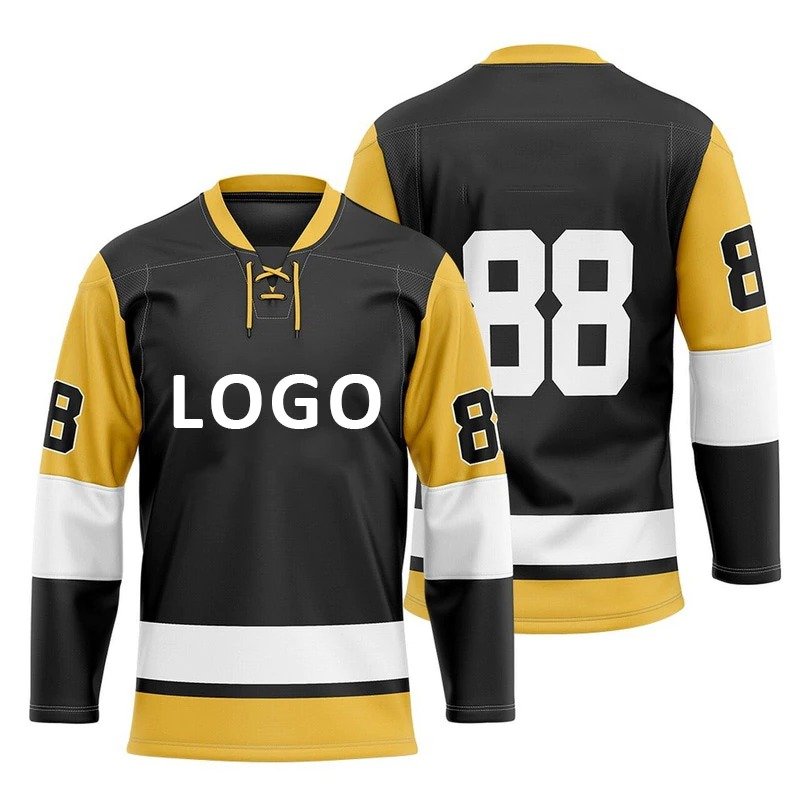 Custom Unicorn Goalie With Hood New York Blues Sweater Team Set Half And Half Wear Sublimation Ice Hockey Uniforms Jerseys