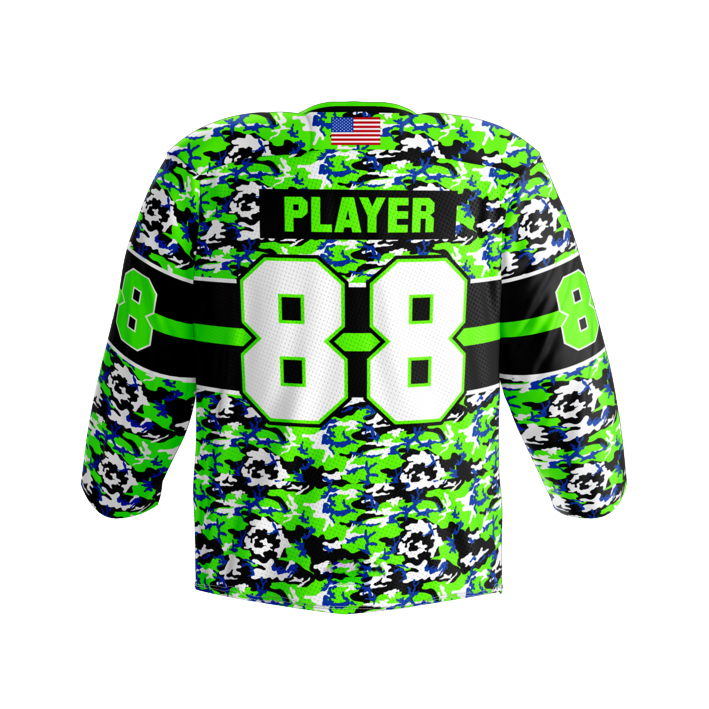 2020 new style camo custom sublimated printed ice hockey jersey blank