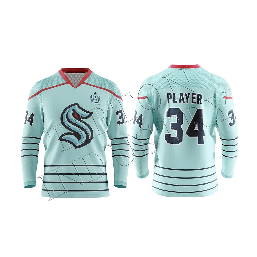 Best Quality Lightweight Sublimation Multi Color Ice Hockey Jersey Team Wear Training Outdoor Sportswear Ice Hockey Jersey 2024