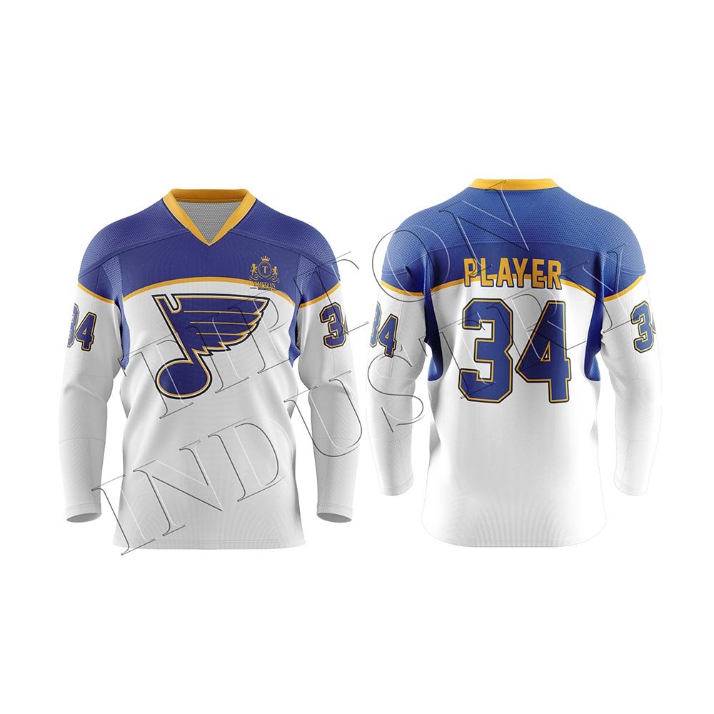 Best Quality Lightweight Sublimation Multi Color Ice Hockey Jersey Team Wear Training Outdoor Sportswear Ice Hockey Jersey 2024
