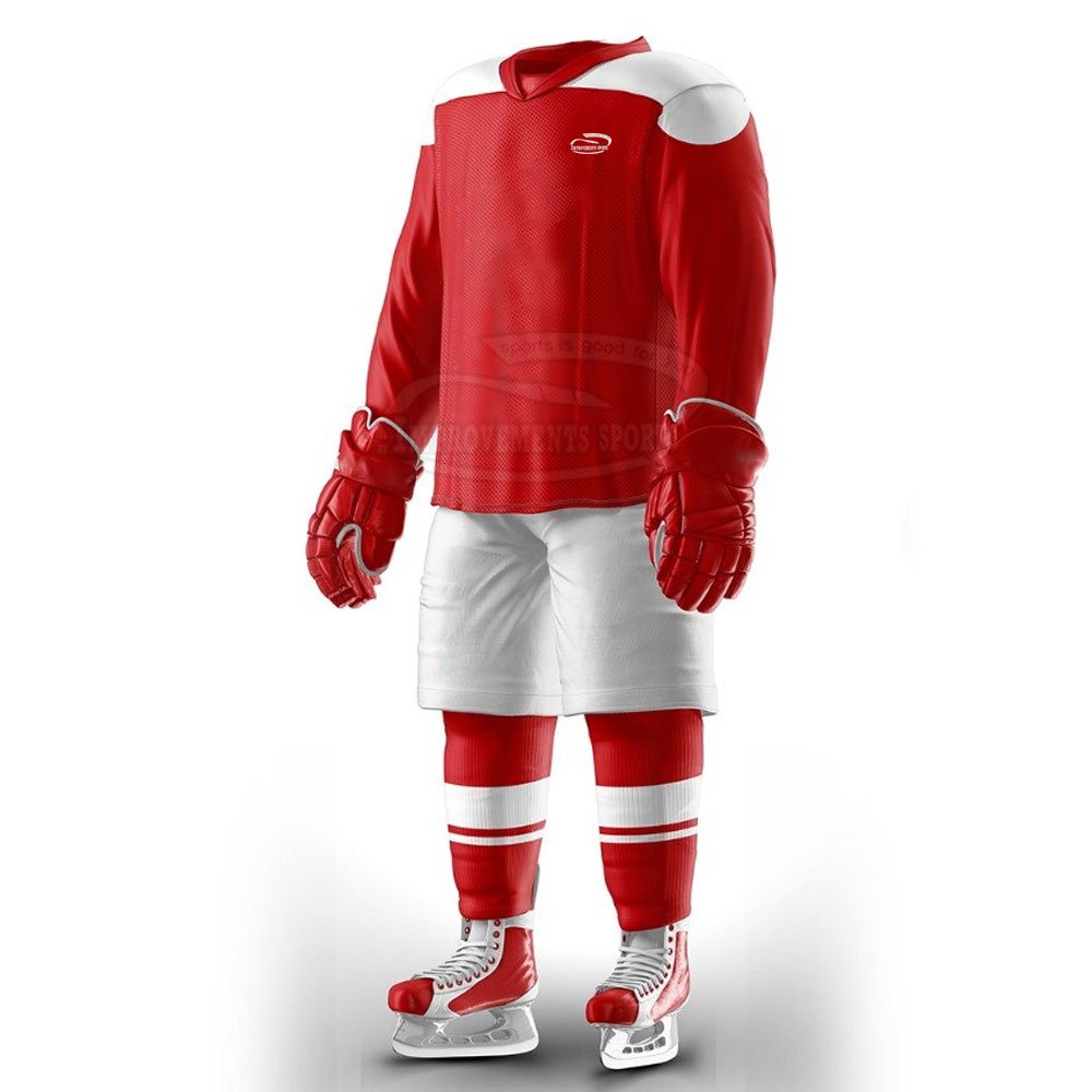2024 Newest Style Custom Ice Hockey Uniforms 100% Polyester Fabric Men's Ice Hockey Uniform