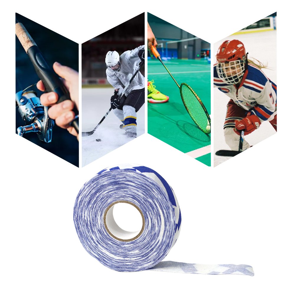 Multiple Colors 2.5cm x 25M Grip Sticks Tapes Clear Poly-cotton Ice Field Hockey Stick Grip Tape