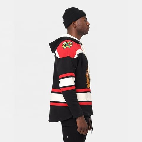 High Quality Custom Men Ice Hockey Hoodies Embroidered Logo Lace Up Latest Design Men Sportswear Hoodies Made In Pakistan