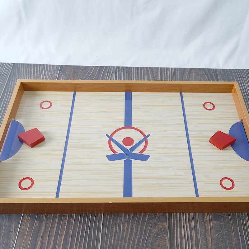 Wholesale tabletop ice hockey portable Wooden Hockey sport toys table Nok Hockey