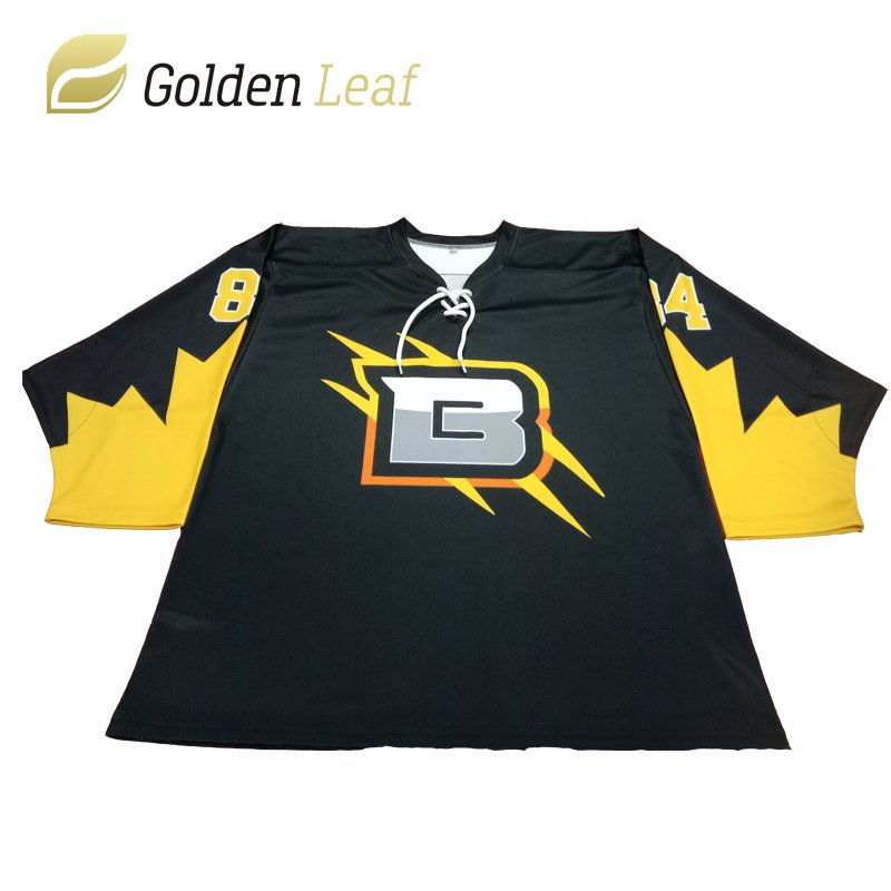 high quality Custom Sublimed printed hockey team wear 100% polyester custom design hockey Jersey