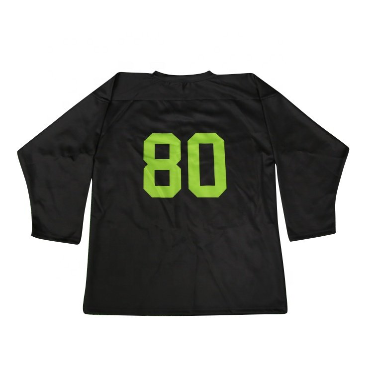 sublimated printing wholesale ice hockey jersey black custom funny custom hockey jersey team
