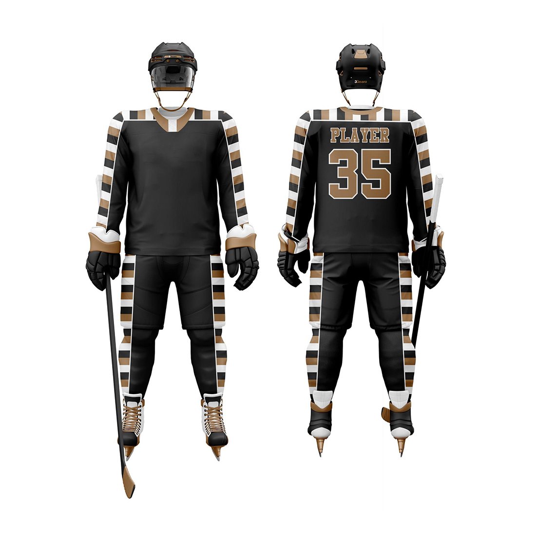 Most Popular Design Your Own Logo Ice Hockey Uniform Plus Size Ice Hockey Uniform For Adult Online Sale