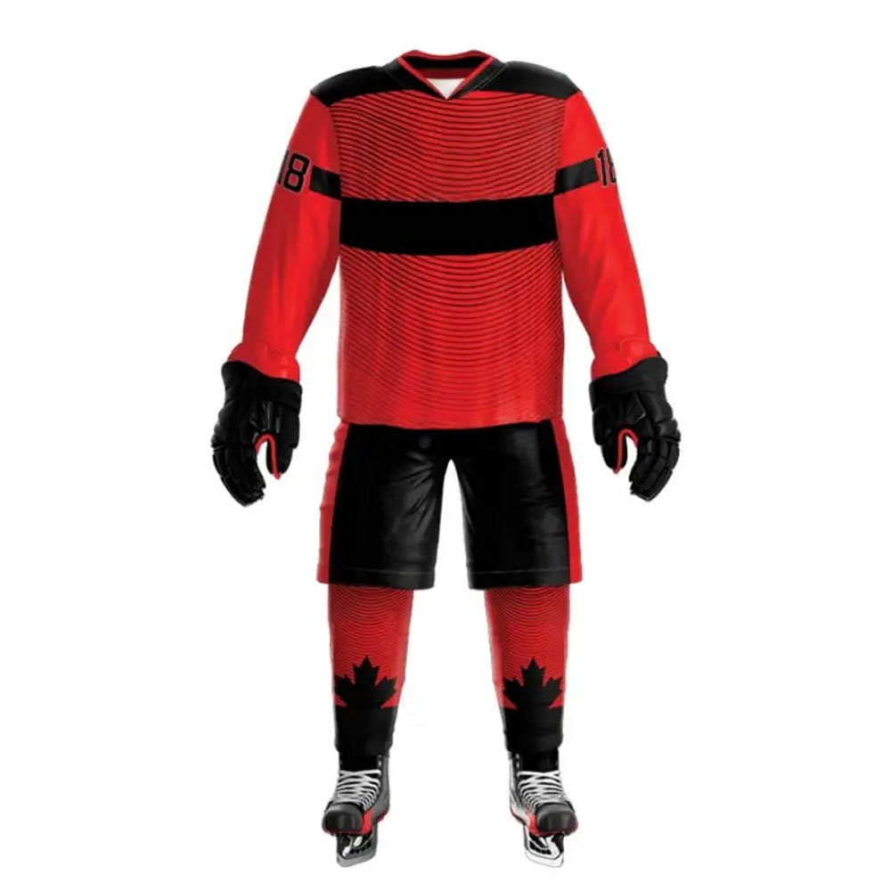 Best Selling OEM Team Name Ice Hockey Uniforms Cheap Price Sports Wear with Sublimation Printing Sets Style for Online Sale