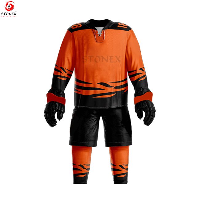 Sports Wear For Team Ice Hockey For Men High Quality Ice Hockey Uniform Set New Ice Hockey Jersey Pant