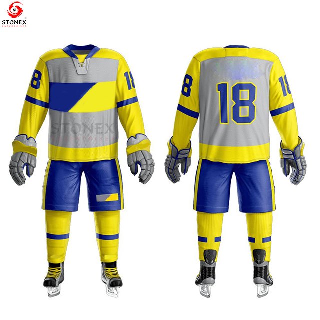 Sports Wear For Team Ice Hockey For Men High Quality Ice Hockey Uniform Set New Ice Hockey Jersey Pant