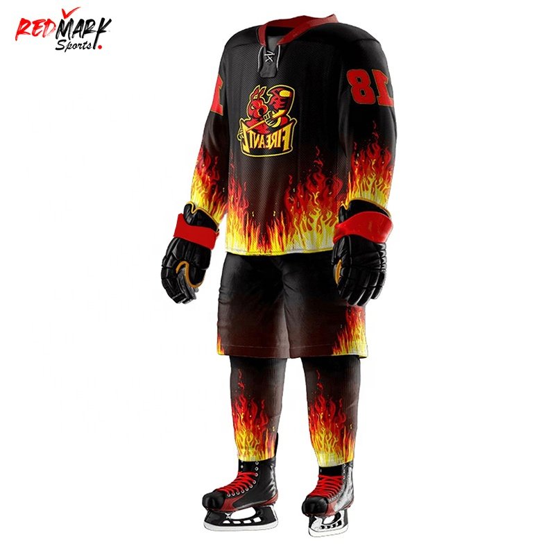 Sports Wears Sublimation Printed Comfortable Portable Quality Unique Design Professional Ice Hockey Uniforms