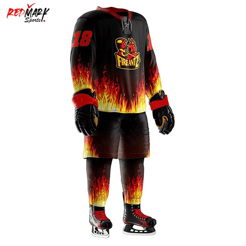 Sports Wears Sublimation Printed Comfortable Portable Quality Unique Design Professional Ice Hockey Uniforms