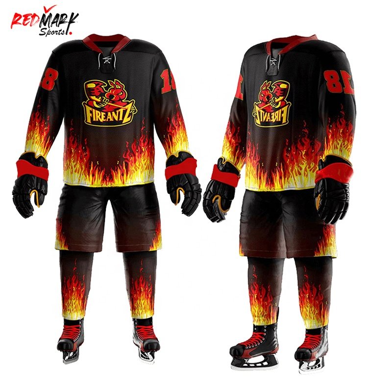 Sports Wears Sublimation Printed Comfortable Portable Quality Unique Design Professional Ice Hockey Uniforms