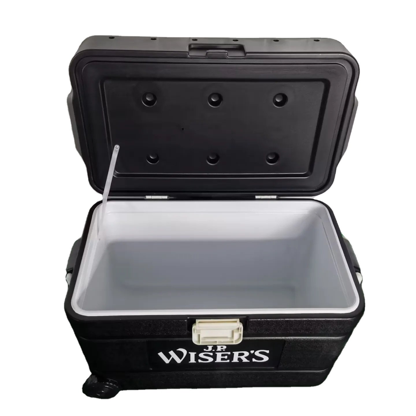 Air Hockey Game Table Cooler Box With Mini Ice Hockey Game On Top