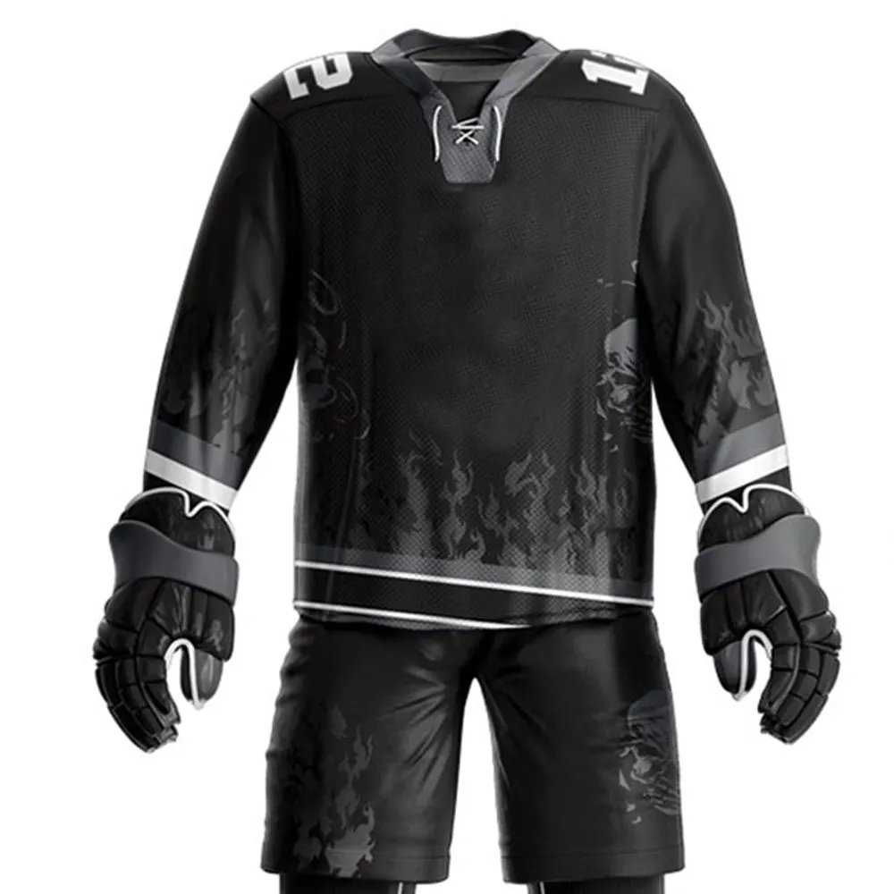 Top Selling OEM 2024 Custom Sportswear Ice Hockey Customized Uniform Set Unique New Style Men Ice Hockey Sports Uniforms