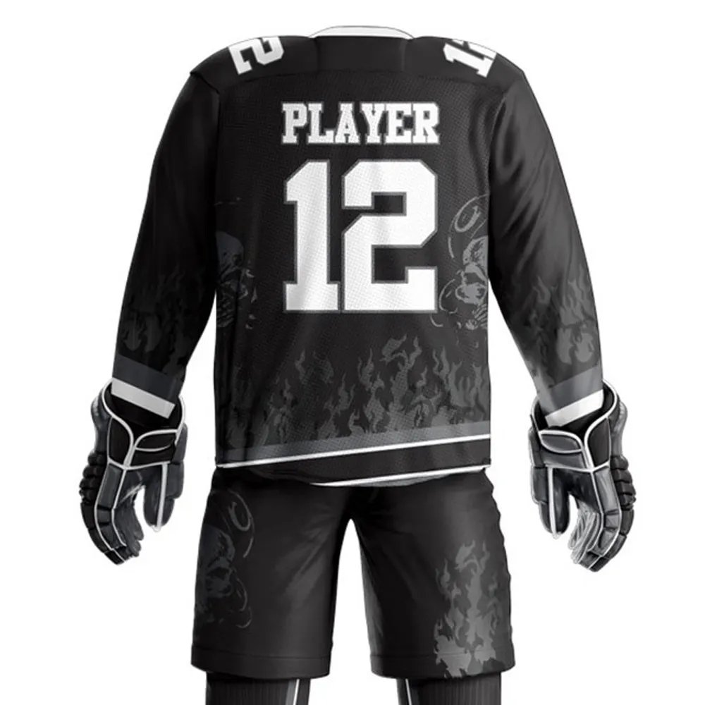 Top Selling OEM 2024 Custom Sportswear Ice Hockey Customized Uniform Set Unique New Style Men Ice Hockey Sports Uniforms