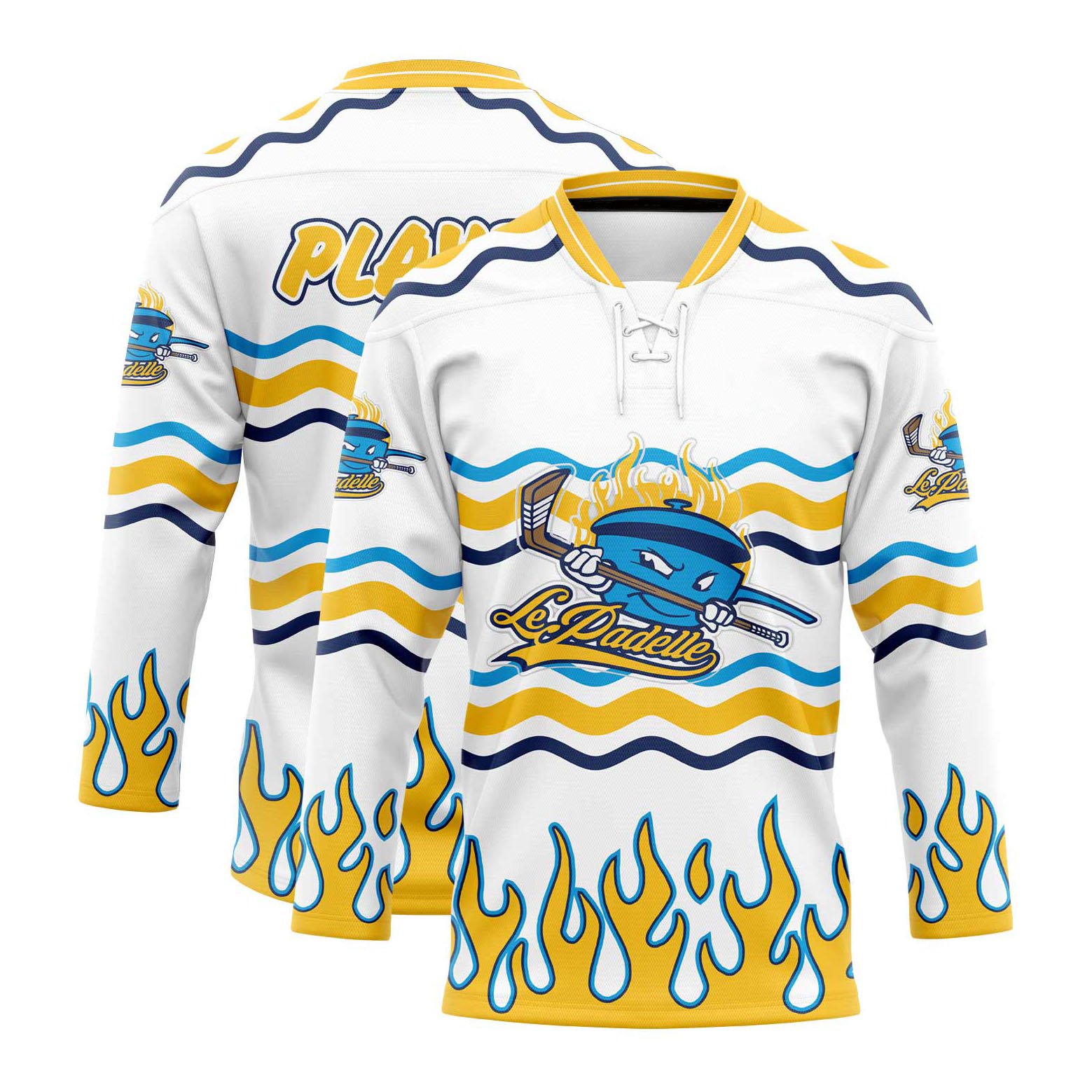 2024 sport team hockey jersey custom lace neck sublimation printing ice hockey jersey