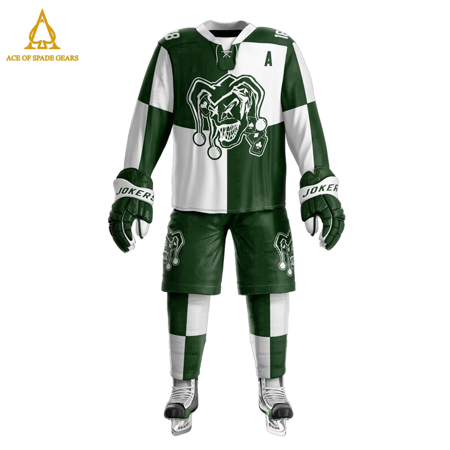 Wholesale Sublimation Team Name Logo High Quality Ice Hockey Uniform Breathable Hockey Jersey Sets