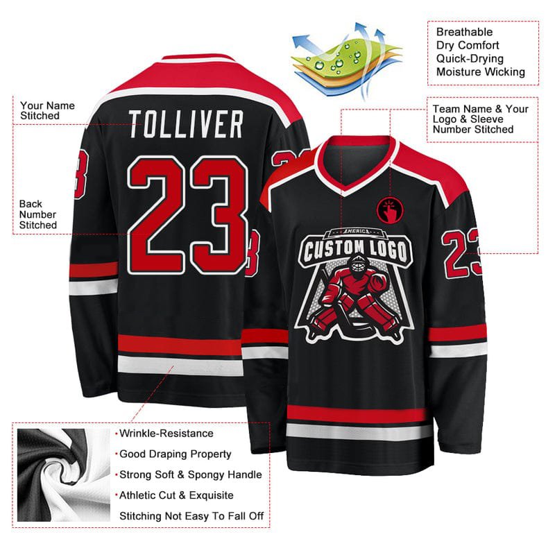 Wholesale Custom Ice Hockey Jersey Sublimation With Customized Color Size And Logo Print 2024 Custom Made OEM Ice Hockey Shirts