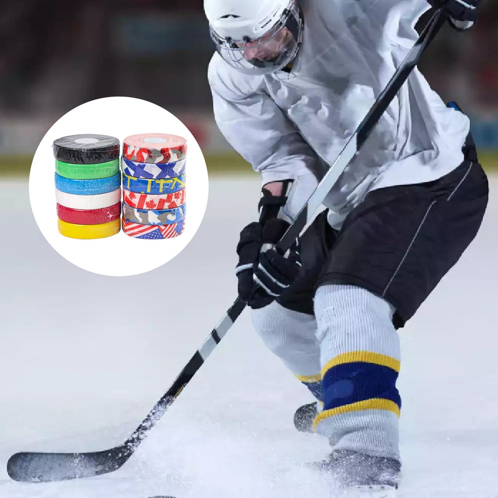 Uhope Wear-resistant Non-slip Ice Hockey Pole Sports Tape, Hockey Premium Cloth Stick Tape