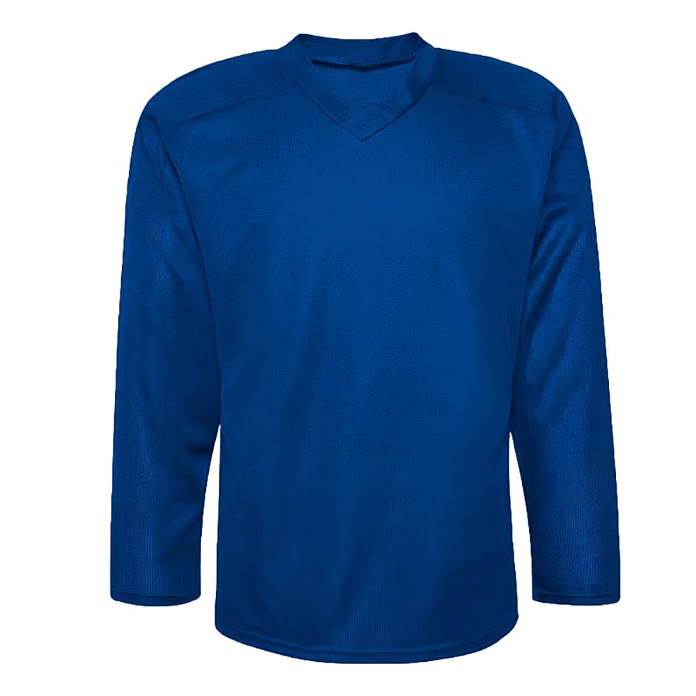 Wholesale Custom 100% Polyester Interlock Quick Dry Moisture Wicking Lightweight Men's Athletic Blank Ice Hockey Practice Jersey