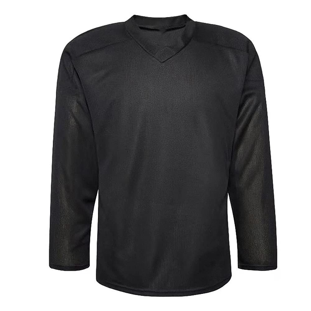 Wholesale Custom 100% Polyester Interlock Quick Dry Moisture Wicking Lightweight Men's Athletic Blank Ice Hockey Practice Jersey