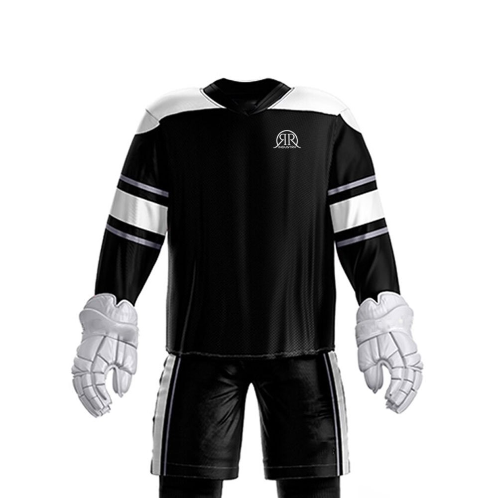 Comfortable Custom Size Ice Hockey Uniform In Stock 100% Polyester Made Ice Hockey Uniform