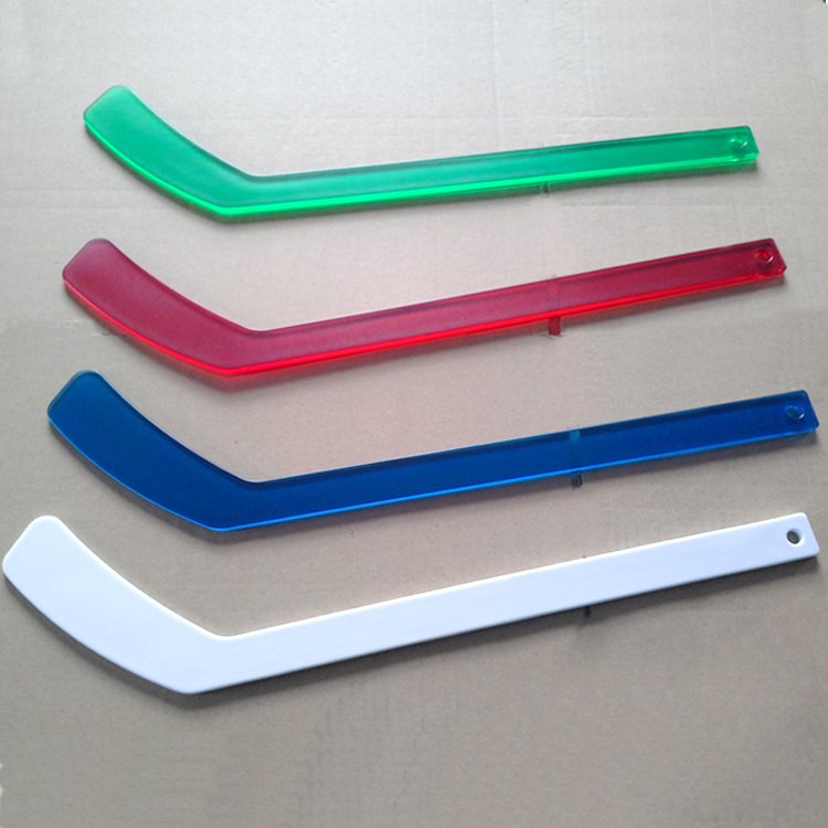 wholesale hockey fans souvenir gift cheap custom OEM printed mini size 18'' plastic hockey stick for promotion
