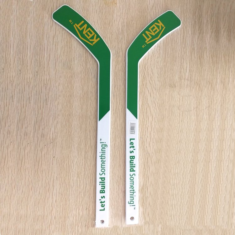 wholesale hockey fans souvenir gift cheap custom OEM printed mini size 18'' plastic hockey stick for promotion