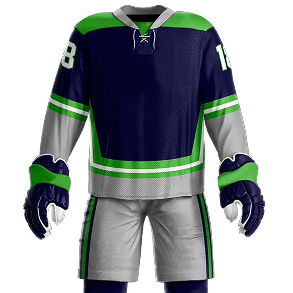 2024 OEM Customized Men Ice Hockey Uniform Custom Logo Design Men Ice Hockey Uniform Breathable Comfortable Ice Hockey Uniform
