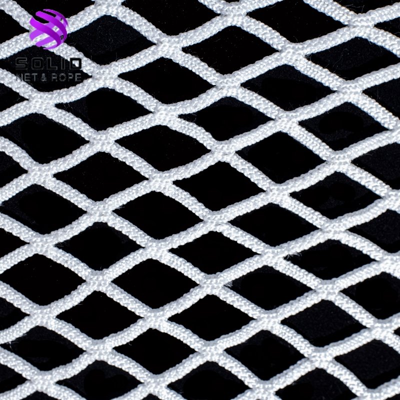 3.0mm - 5.0mm Knotless White Frame Outdoor Sports Ice Hockey Goal Lacrosse Net Nets For Hockey
