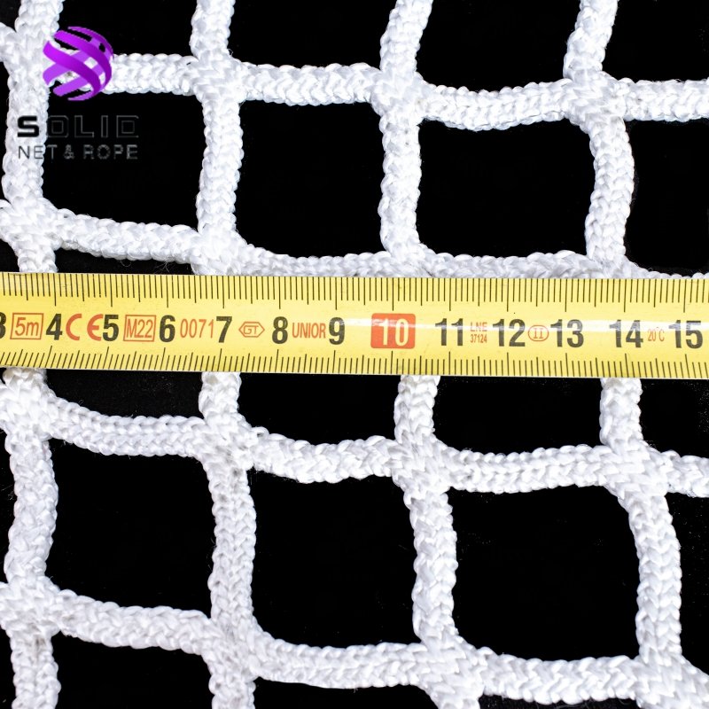3.0mm - 5.0mm Knotless White Frame Outdoor Sports Ice Hockey Goal Lacrosse Net Nets For Hockey