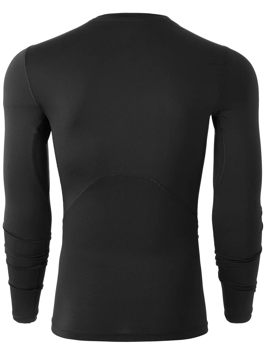 Flatlock Seams Anti-Odor Hybrid Raglan long Sleeves Compression L/S Shirt - Men's hockey jersey