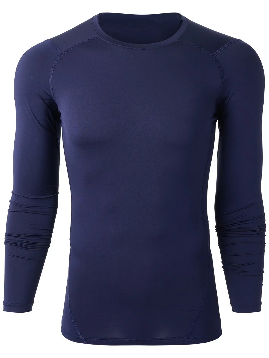 Flatlock Seams Anti-Odor Hybrid Raglan long Sleeves Compression L/S Shirt - Men's hockey jersey