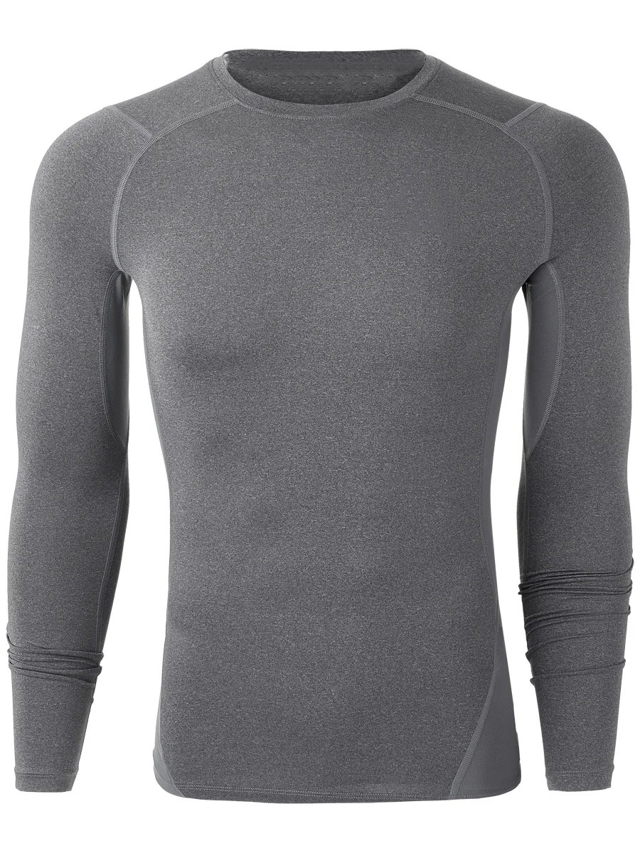 Flatlock Seams Anti-Odor Hybrid Raglan long Sleeves Compression L/S Shirt - Men's hockey jersey