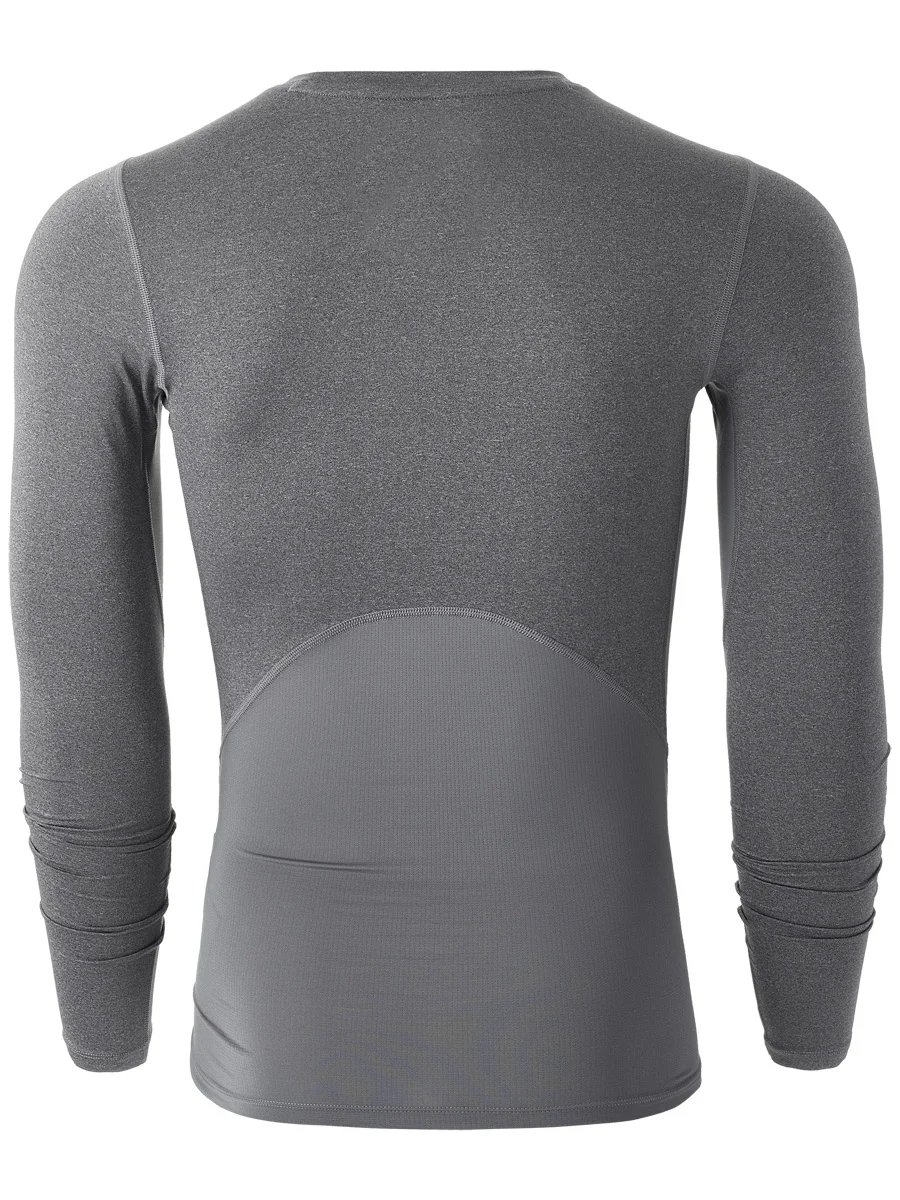 Flatlock Seams Anti-Odor Hybrid Raglan long Sleeves Compression L/S Shirt - Men's hockey jersey