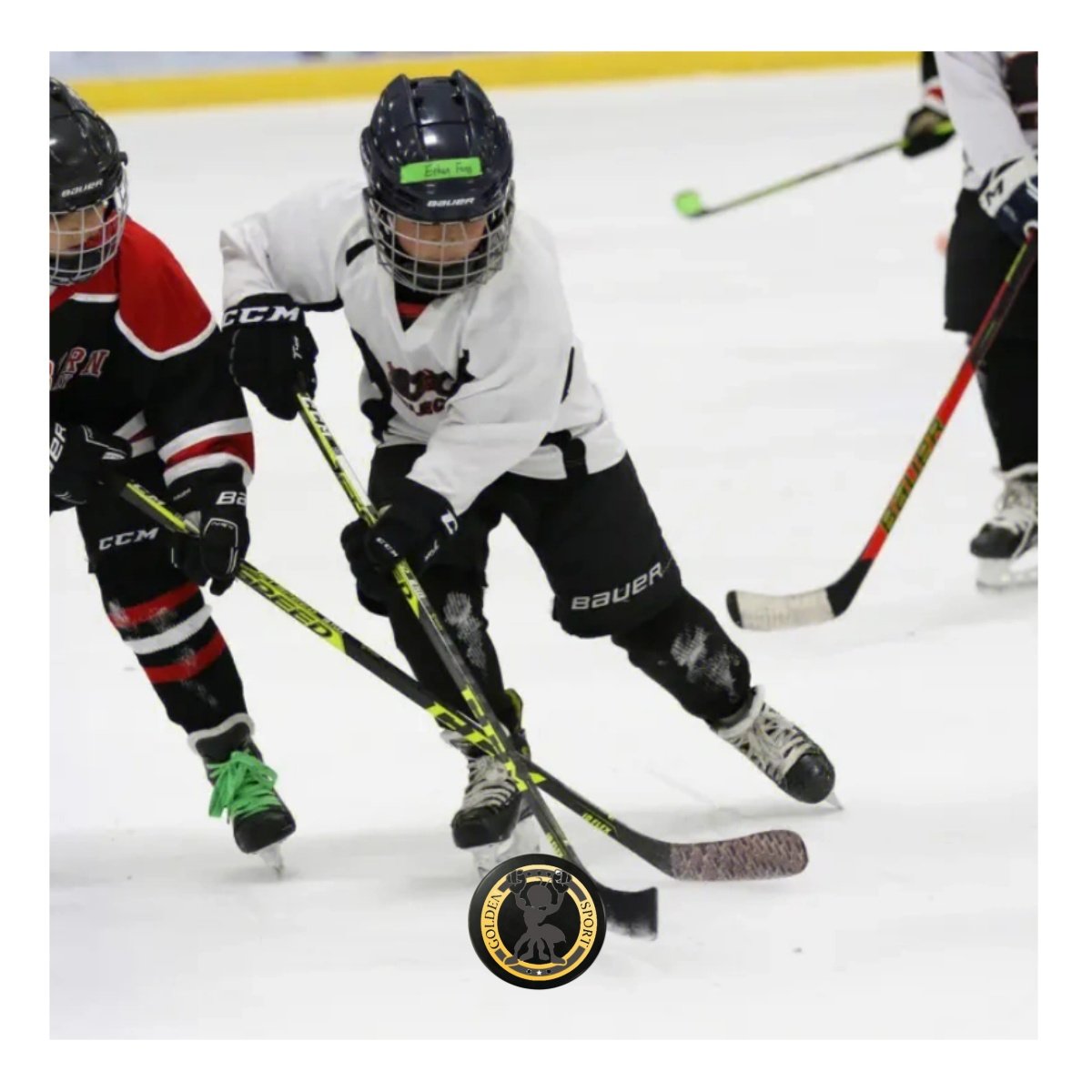 Golden Sports Customizable Wholesale Black Official Size & Weight Custom Printed Or Blank Cheap Durable Rubber Ice Hockey Pucks