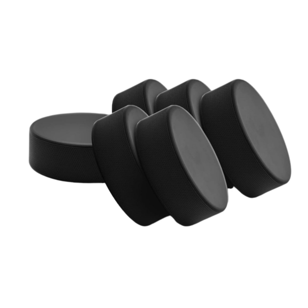 Golden Sports Customizable Wholesale Black Official Size & Weight Custom Printed Or Blank Cheap Durable Rubber Ice Hockey Pucks