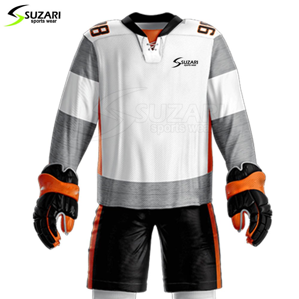 Low Moq 2024 Design Your Own Team Ice Hockey Uniform Professional High Quality Ice Hockey Uniform