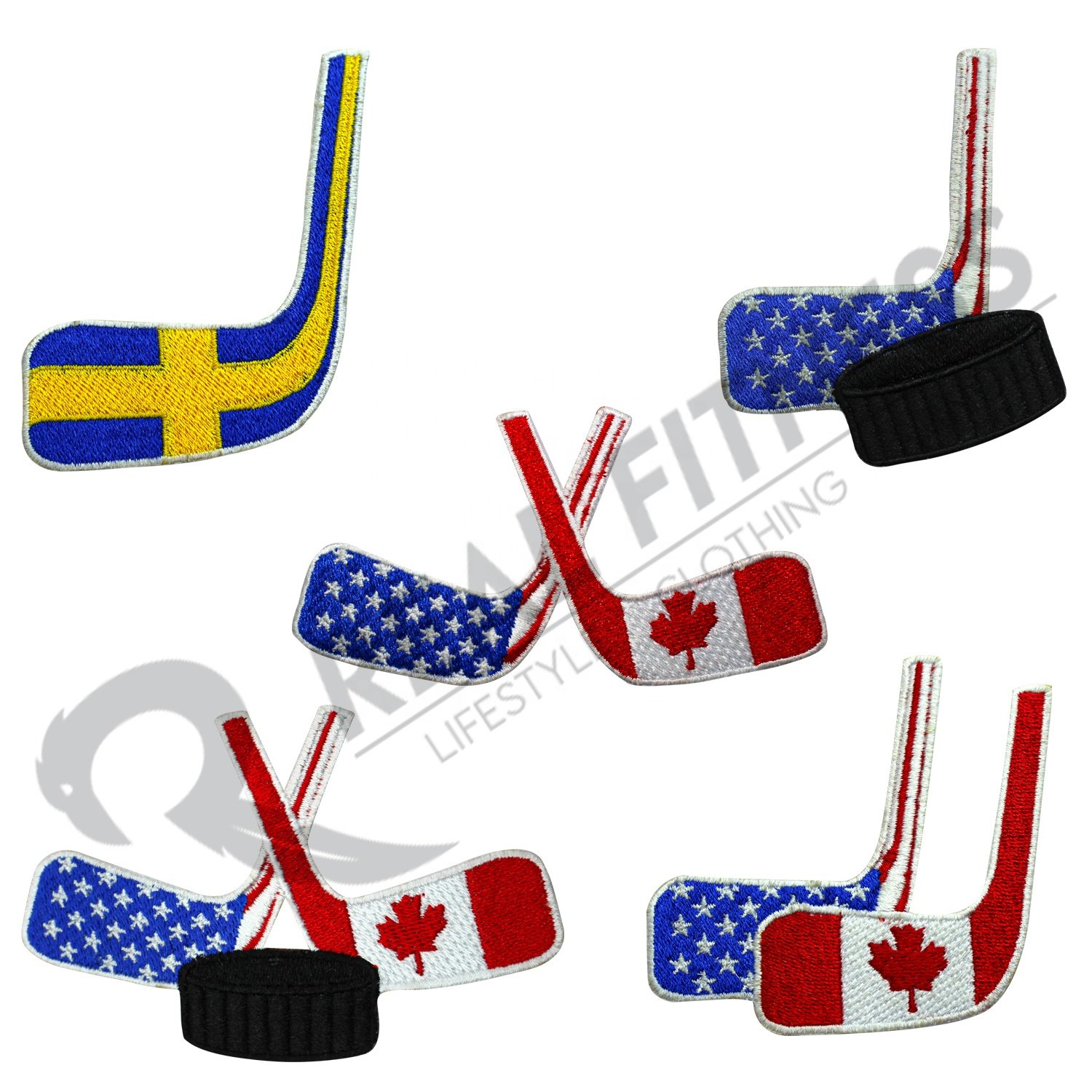 New Arrival Custom Design Sew-on Embroidery Ice Hockey Patches Hockey Patches OEM Custom design Iron on Patch